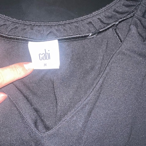 Cabi Swanky Black Tunic women’s top size Medium EUC - Picture 4 of 7